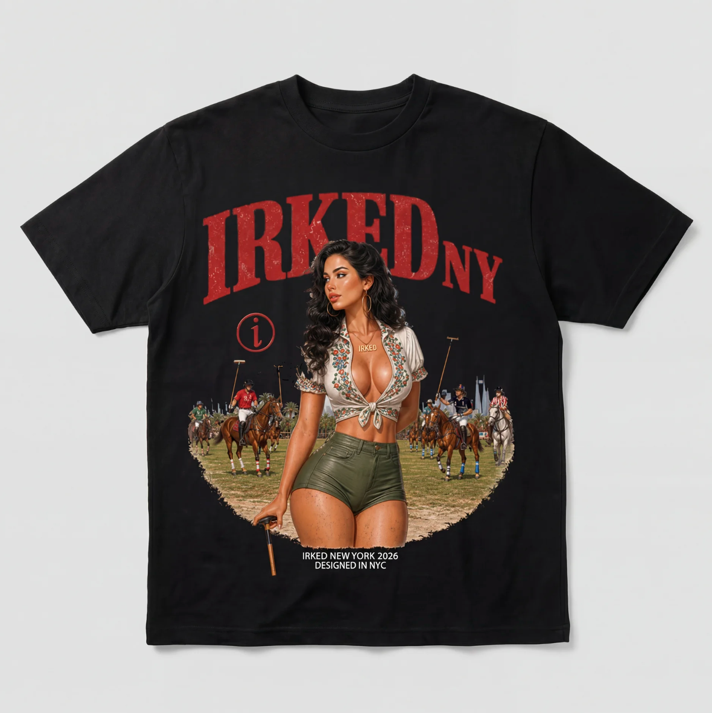 IRKED NY Polo Tee Black
